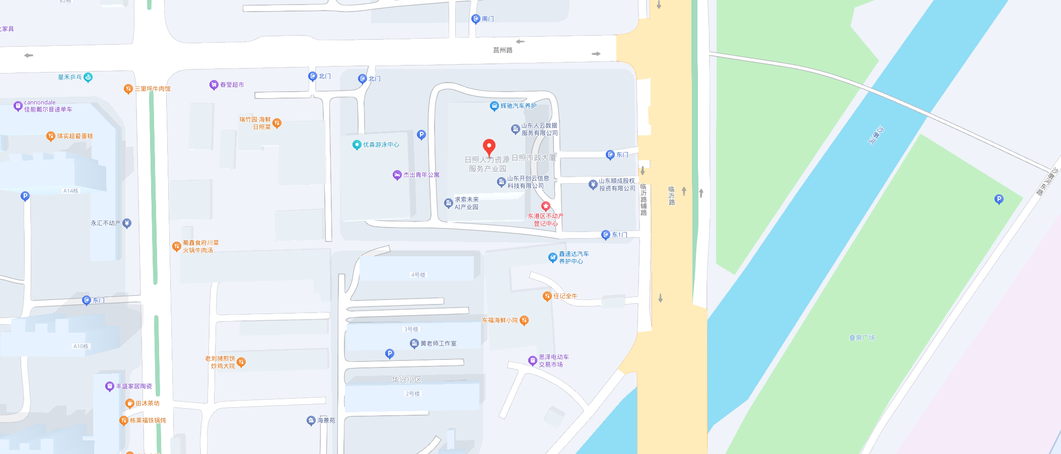 日照知创信息科技有限公司位置地图